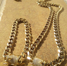 Iced Clasp Cuban Chain & Bracelet Set - The Gold Kingz
