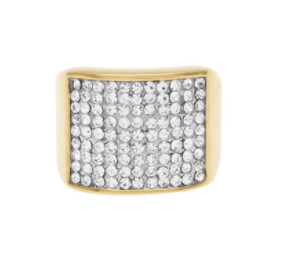 Iced Out Square Ring - The Gold Kingz