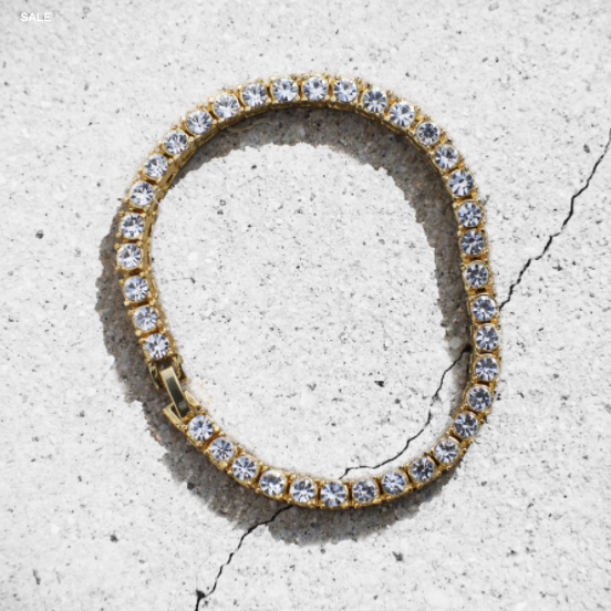 8mm Gold Tennis Bracelet - The Gold Kingz