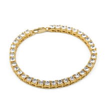 7mm Gold Tennis Bracelet - The Gold Kingz