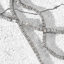 SIlver Round Cut Tennis Chain - The Gold Kingz