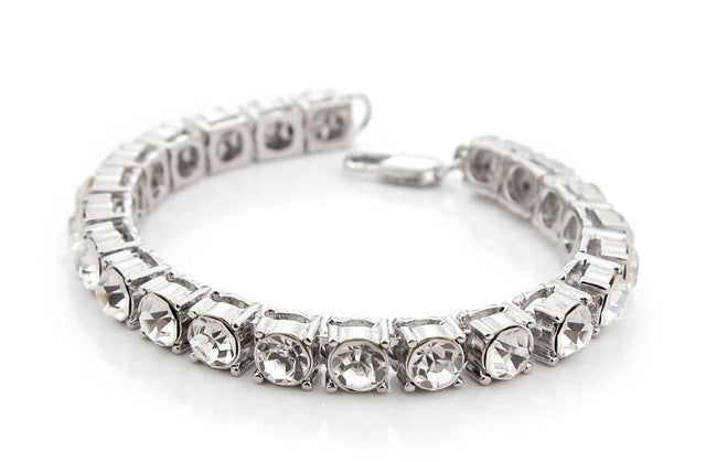 8mm Silver Tennis Bracelet - The Gold Kingz