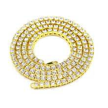 Gold Round Cut Tennis Chain - The Gold Kingz
