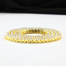 Gold Round Cut Tennis Chain - The Gold Kingz