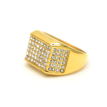 Iced Out Square Ring - The Gold Kingz