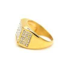 Iced Out Square Ring - The Gold Kingz