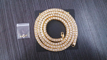 Gold Round Cut Tennis Chain - The Gold Kingz