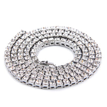 SIlver Round Cut Tennis Chain - The Gold Kingz