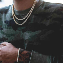 SIlver Round Cut Tennis Chain - The Gold Kingz