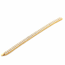 Double Row Gold Tennis Bracelet - The Gold Kingz